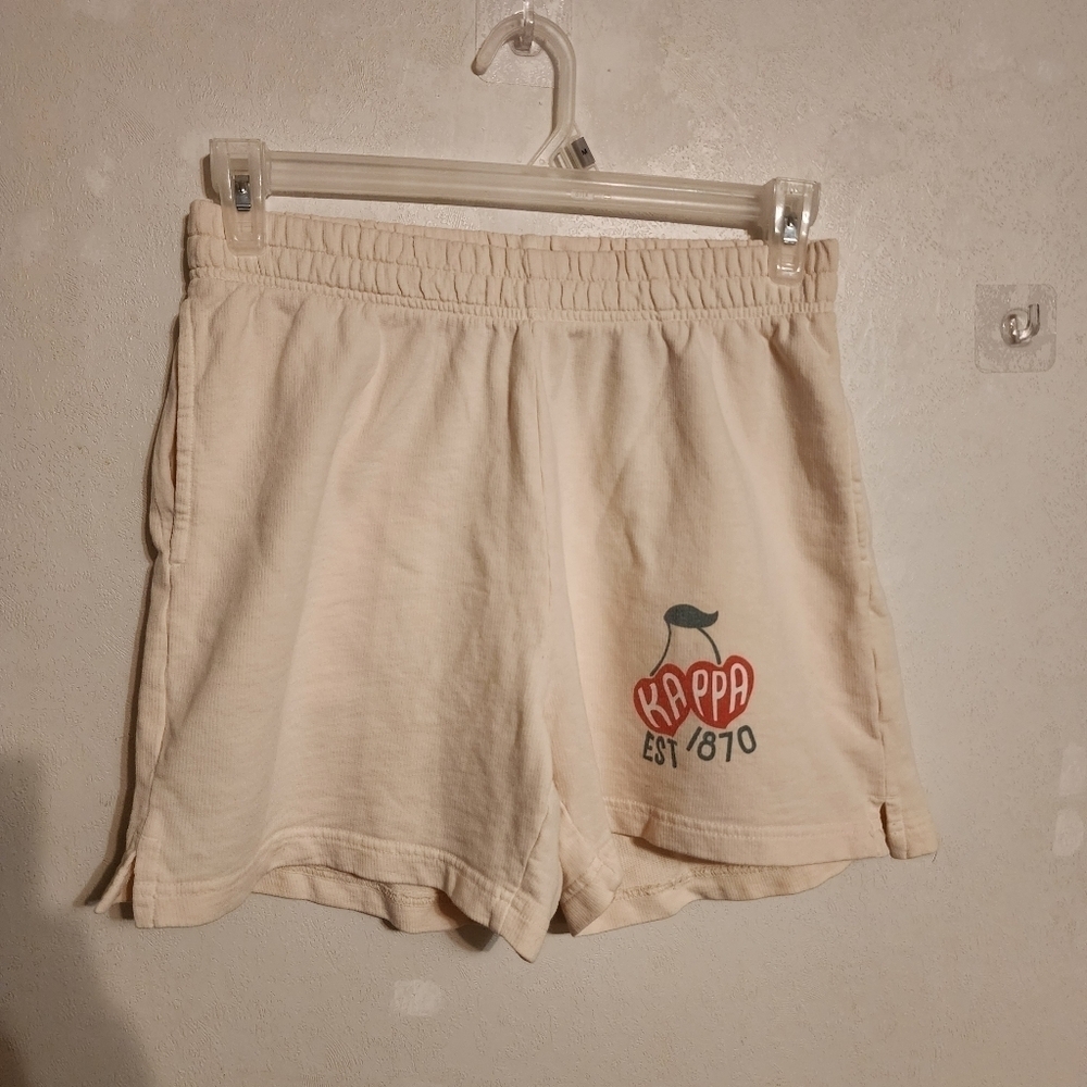 Universitytees Cherry Vanilla Drawstring Kappa Sorority Shorts 5" Size M